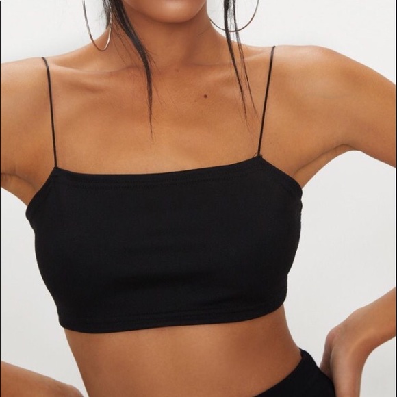 spaghetti strap bandeau top